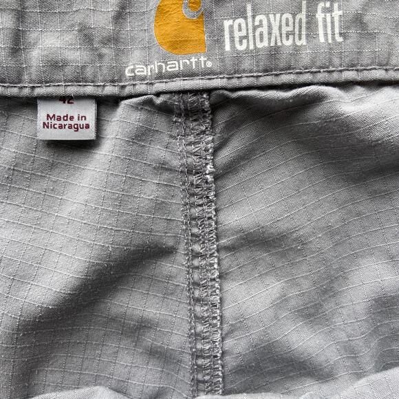 Carhartt Gray Force Broxton Cargo Relaxed Fit Shorts - Men's Size 42 - Picture 4 of 7